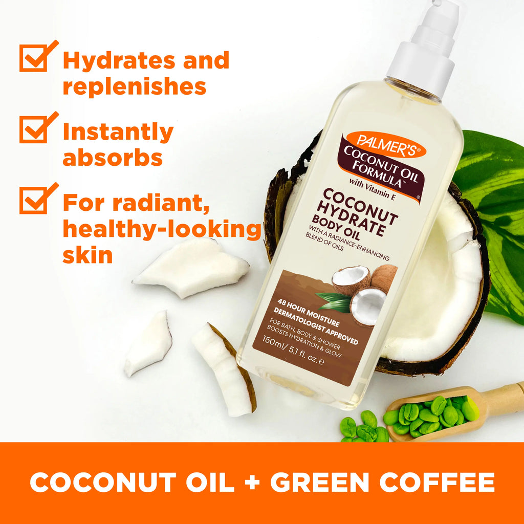 Palmer'S Coconut Oil Body Lotion and Body Oil Skin Care Bundle Body Care Moisture Smooth Radiant Moisturize Hydrating Moisturizer