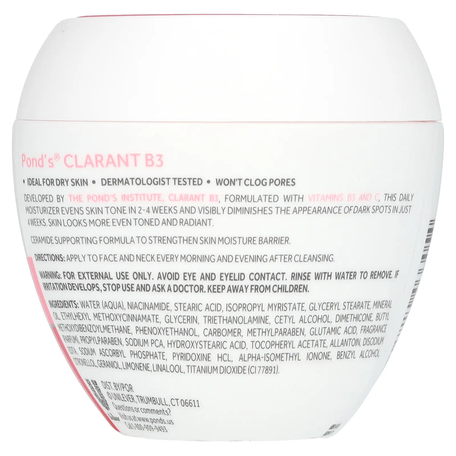 Pond'S Clarant B3 Dark Spot Correcting Cream, 7 Oz (200 G)