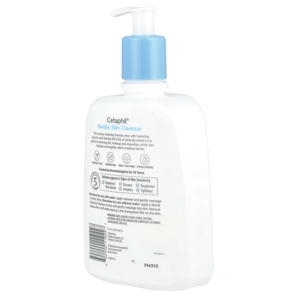 Cetaphil Gentle Skin Cleanser, Fragrance Free, 16 Fl Oz (473 Ml)