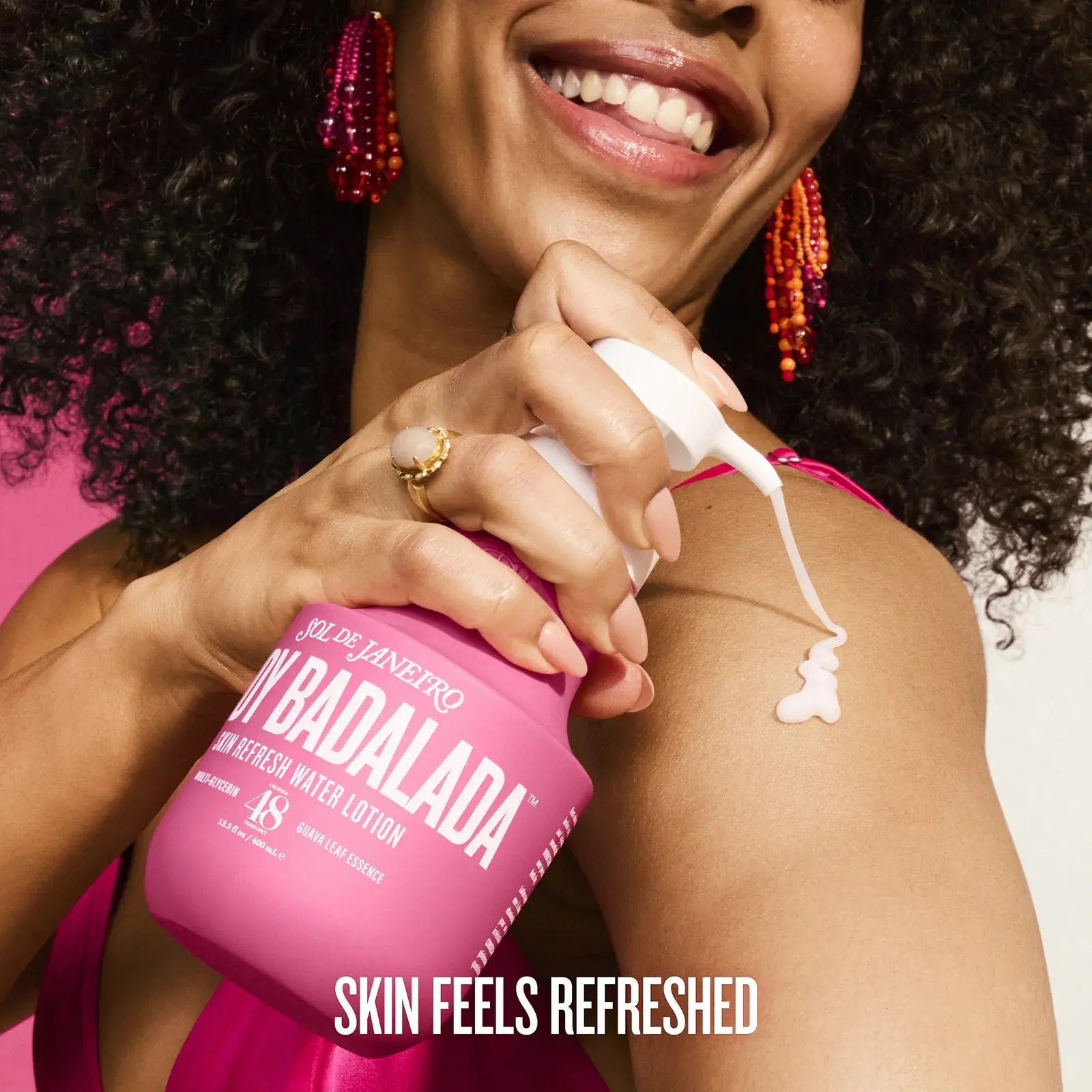 Sol De Janeiro Body Badalada Skin Refresh Water Lotion | Ultra-Light Water-Gel Body Lotion for Weightless, Refreshing Hydration in the Scent of Cheirosa 48.