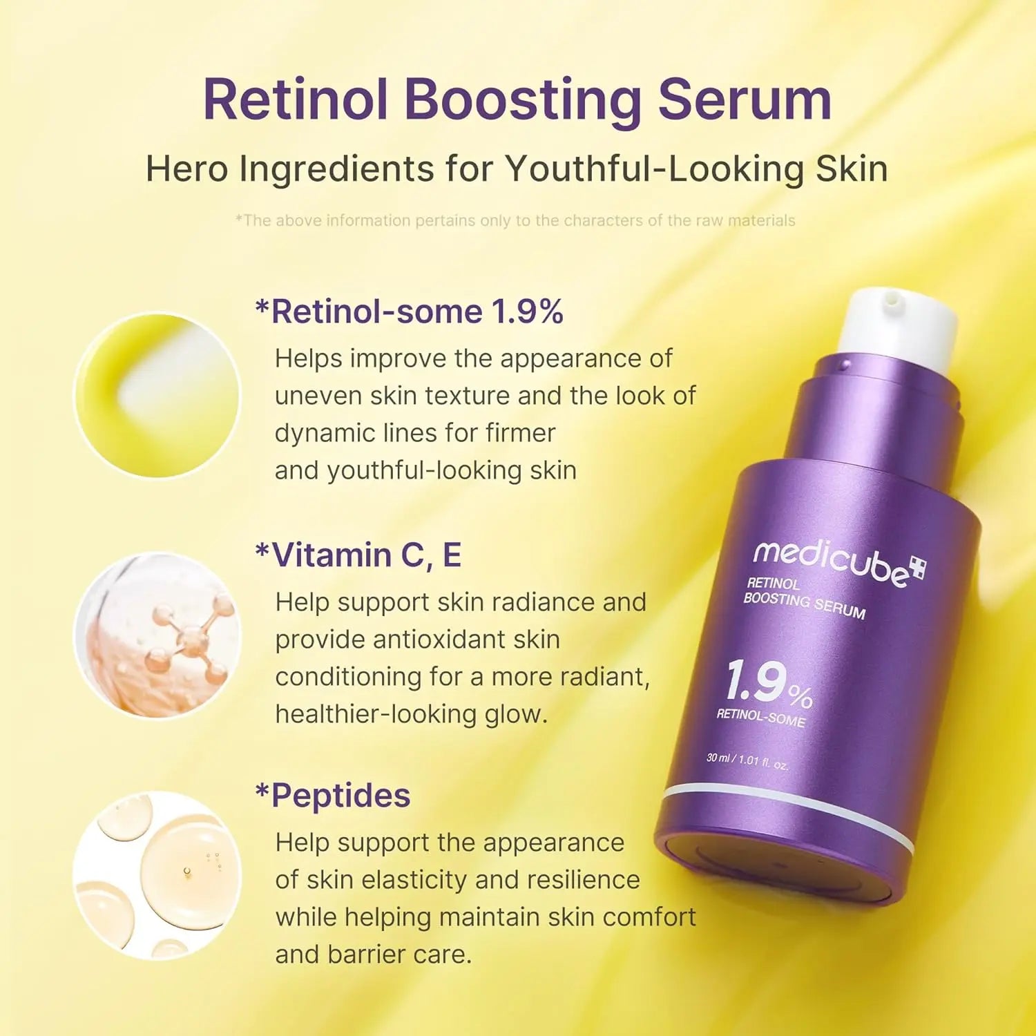 [Official Medicube Partner] Retinol NMN Boosting Serum 30Ml - Intensive Firming, Hydration & Plumping Care with Retinol, Peptides & Vitamins | Pore-Refining, Smooth Radiant Skin