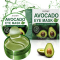 60 Pcs Avocado Collagen Eye Masks, Smoothing, Soothing and Hydrating under Eye Gel Patches, Reduce Dark Circles and Puffiness, Deep Moisturizing Eye Care for All Skin Types